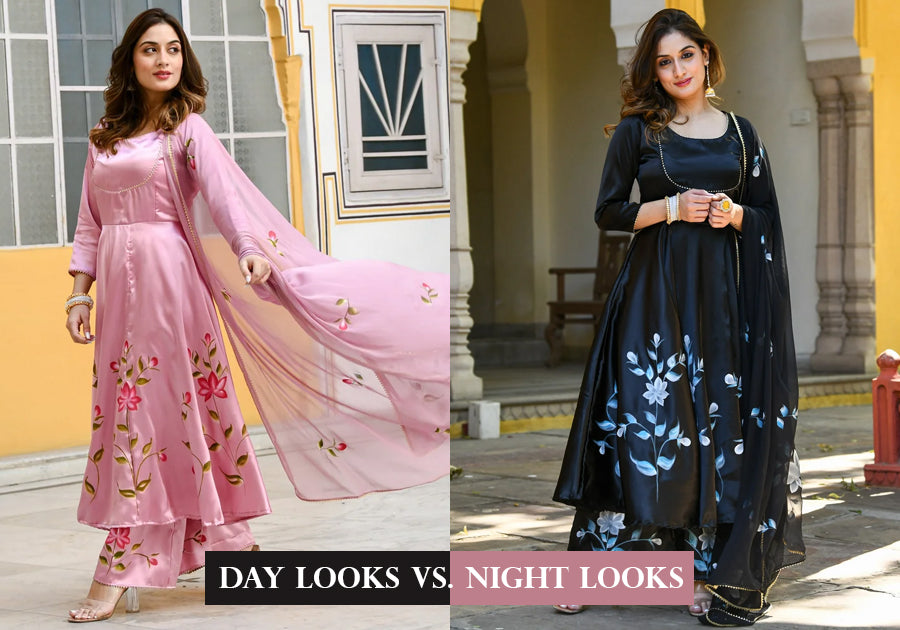 Day Look Or Night Look- Indian Kurta Sets Guide - Saras The Label
